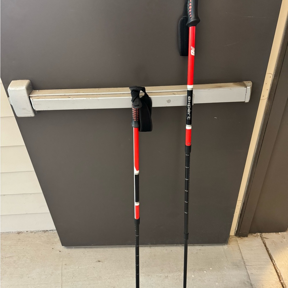 New Balance Red and Black Trekking Poles